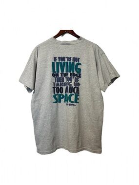 Vintage No Fear T Shirt 90’s Single-Stitch Heather Grey X-Large